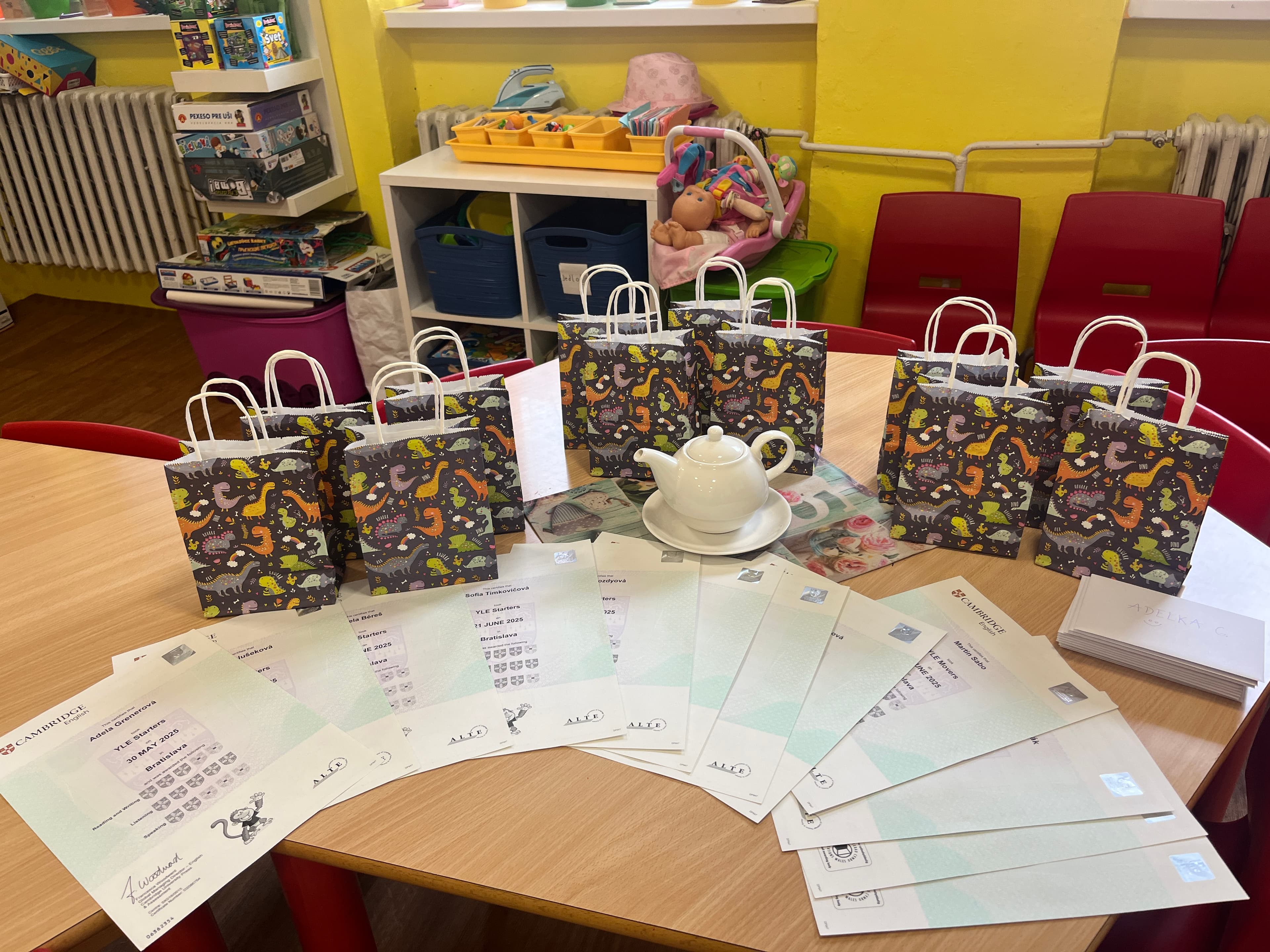 Cambridge certifikáty a darčeky pre deti